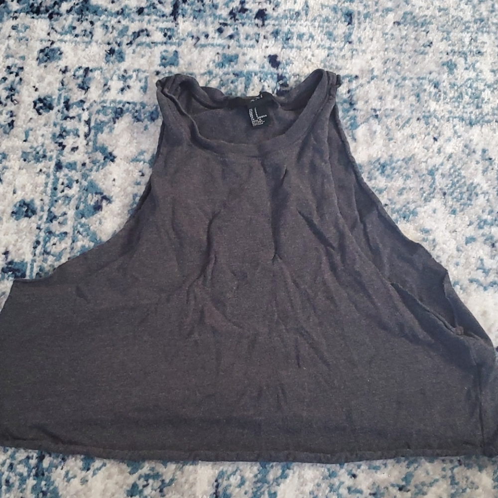 Grey crop top